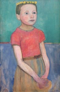 Ritratto di una ragazza italiana di circa 12 anni da Paula Modersohn Becker